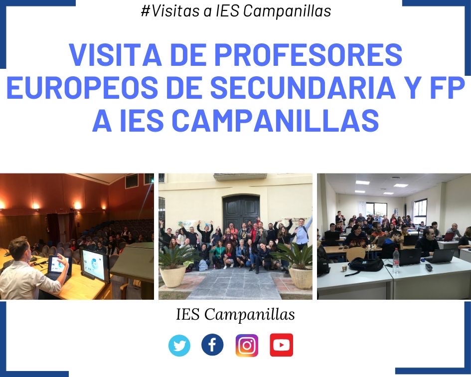 Visita de profesores europeos de secundaria y FP a IES Campanillas